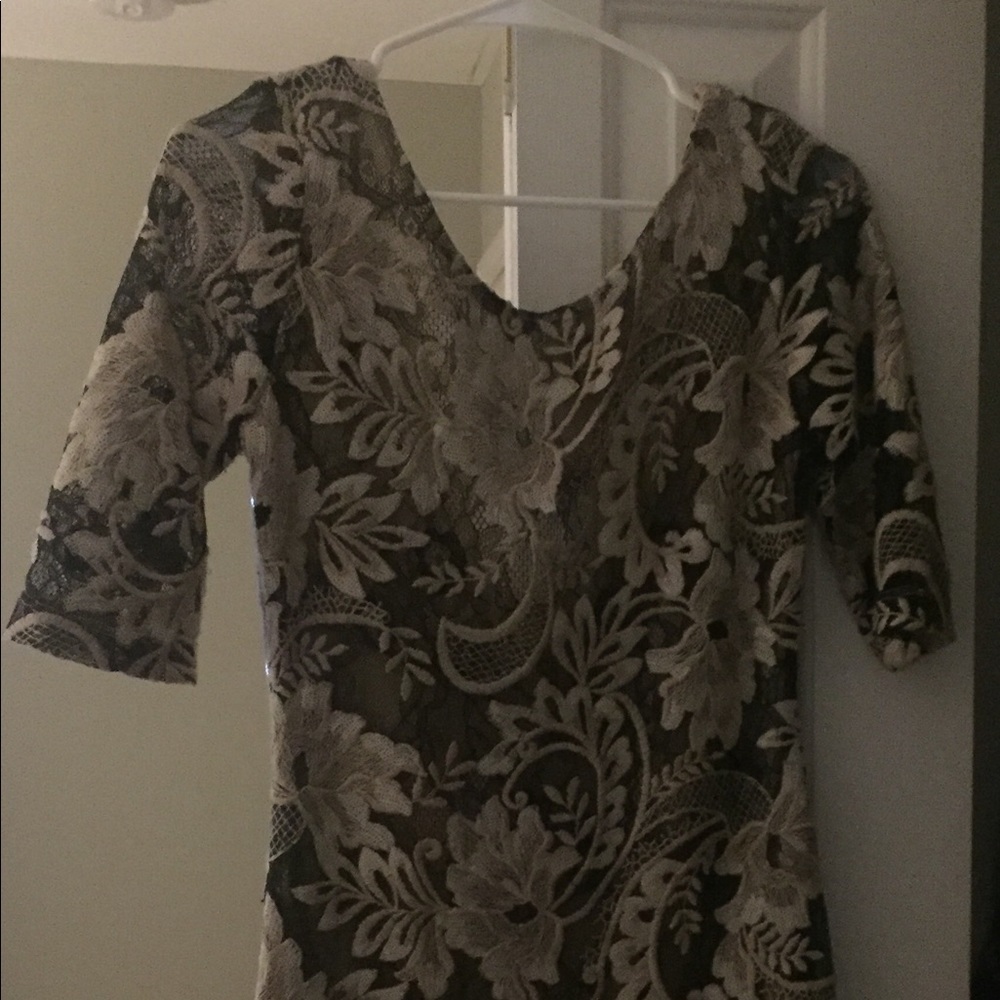 Lace and sequin mini dress